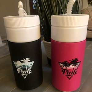 Victoria Secret Pink Retro water bottles Set of two